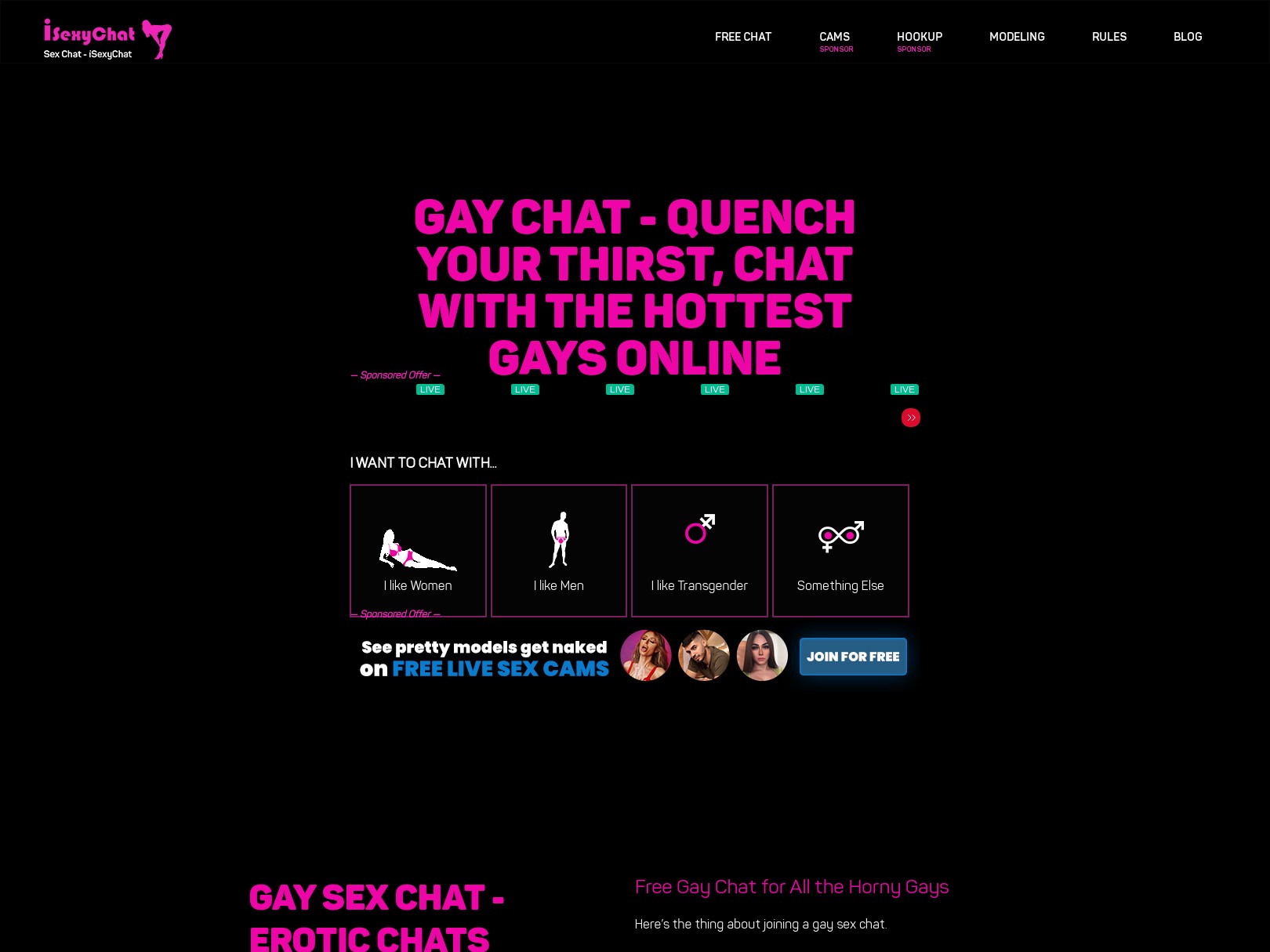 iSexyChat Gay και 10+ ιστότοποι όπως το iSexyChat Gay | GayPornMenu