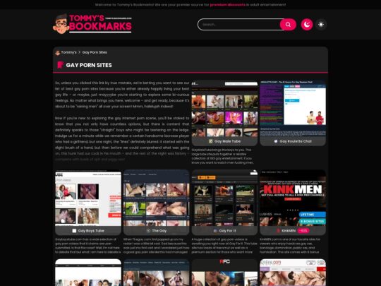 Gay Porn Sites review, a site that is one of many popular Porn Directories